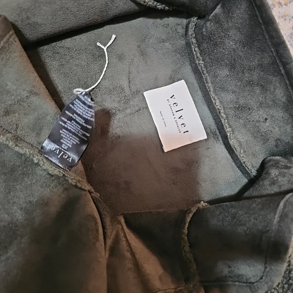 Velvet by Graham & Spencer Albany Reversible Faux Shearling Jacket Size XS - Picture 6 of 11
